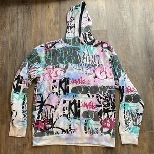 Massive Men's Pullover Hoodie Multicolor XL Graphic Print Hooded Kangaroo Pocket